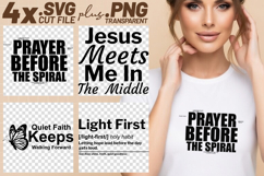 4x Christian Quotes Prayer Jesus SVG Cut Files Faith Crafts Product Image 1