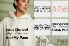 4x Hope Over Fear Mercy Truth Jesus SVG Cut Files Cricut Product Image 1