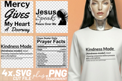 4x Christian Quotes Mercy Gives SVG Cut Files Kindness Hope Product Image 1