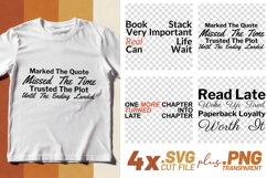 4x Bookish Quotes One More Chapter Trusted Plot SVG Files Product Image 1