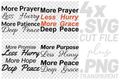 4x More Prayer Promise Purpose Peace SVG Cut Files Cricut Product Image 1