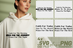 4x Faith For Morning Hope Journey Peace SVG Cut Files Product Image 1