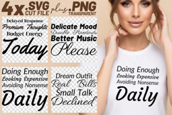 4x Sarcastic Quotes SVG Cricut Cut File Design Shirt Product Image 1