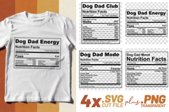 4x Funny Quotes Dog Dad Club Energy Mode Mood SVG Cut Files Product Image 1