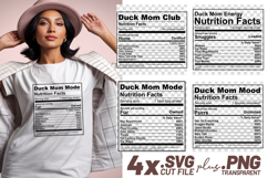 4x Funny Quotes Duck Mom Club Zoomies Walkies SVG Cut Files Product Image 1