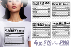 4x Funny Quotes Horse Girl Club Energy Mode SVG Cut Files Product Image 1