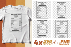 4x Work Receipts Reply All Damage Desk Snack SVG Cut Files Product Image 1