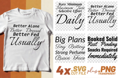 4x Motivational Quotes SVG Cricut Cut File Design Art Product Image 1