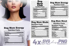4x Funny Quotes Dog Mom Club Walkies Zoomies SVG Cut Files Product Image 1