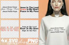 4x Jesus Gives Grace Brings Peace Holds Hope SVG Cut Files Product Image 1