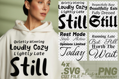 4x Funny Sarcastic Quote SVG Cricut Cut File Shirt Design Product Image 1