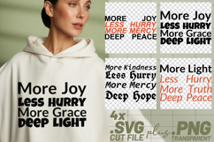 4x More Joy Kindness Light Mercy SVG Cut Files Cricut Product Image 1
