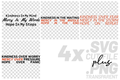 4x Kindness Mercy Hope Waiting Storm Panic SVG Cut Files Product Image 1