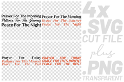 4x Prayer Morning Journey Peace SVG Cut Files Cricut Product Image 1
