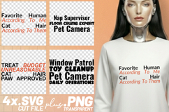 4x Funny Cat Quotes Treat Budget Window Patrol SVG Cut Files Product Image 1