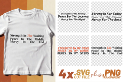 4x Strength Morning Journey Peace SVG Cut Files Cricut Product Image 1