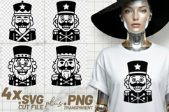 4x Christmas Nutcracker Soldier SVG Cut Files Shirt Design Product Image 1