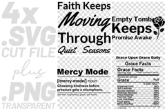 4x Christian Quotes Mercy Mode SVG Cut Files Empty Tomb Product Image 1