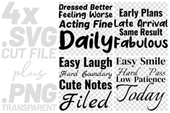 4x Sarcastic Quotes SVG Cricut Cut File Design Humors Product Image 1