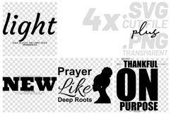 4 Christian Faith SVG Bundle Light Walk In Light PNG Files Product Image 1