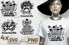 4x In My Merry Teacher Era Teacherlife SVG Cut Files Shirt Product Image 1
