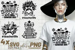 4x In My Merry Teacher Era Teacherlife SVG Cut Files Shirt Product Image 1
