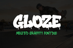 Gloze - Graffiti Font | Urban Melt Drip Style Product Image 1