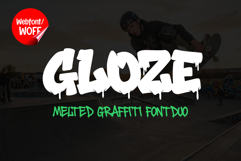 Gloze - Graffiti Webfont Urban Melt Style for Headlines Product Image 1