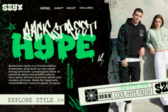 Gloze - Graffiti Font | Urban Melt Drip Style Product Image 4
