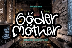 Goder Mother - Monoline Graffiti Font Product Image 1