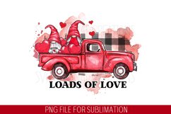 Loads of love, Valentines day gnomes Sublimation Product Image 1