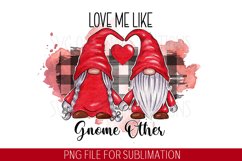 Valentine day gnomes Sublimation , 09 png designs Product Image 5