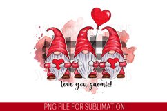 Valentine day gnomes Sublimation , 09 png designs Product Image 8