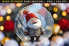 Christmas Gnome Wind Spinner Sublimation Product Image 1