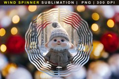 3D Gnome Wind Spinner Sublimation Product Image 1