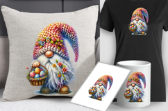 Easter Gnome| Gnome with Eggs flowers| Easter sublimation Product Image 2