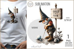 Gnome GOLF|Gnome GOLF sublimation | GOLF Club| playing golf Product Image 1