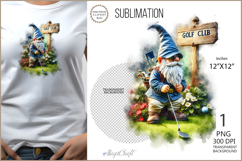 Gnome GOLF|Gnome GOLF sublimation | GOLF Club| playing golf Product Image 1