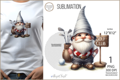 Gnome GOLF|Gnome GOLF sublimation | GOLF Club| playing golf Product Image 1