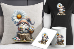 Easter Gnome| Gnome with Eggs flowers| Easter sublimation Product Image 2