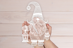 Gnome papercut, paper cutting template, laser cut mandala Product Image 4