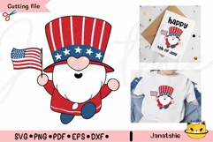 gnome 4th of july svg, Patriotic Gnomes Independence Day Product Image 1
