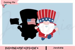 gnome 4th of july svg, Patriotic Gnomes Independence Day Product Image 2