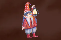 Watercolor Christmas Elves Product Image 7