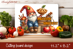 Cutting board for summer, Gnome with apple pie Product Image 1
