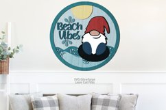 Beach Gnome SVG Laser Cut Files | Beach SVG | Gnome Sign SVG Product Image 2