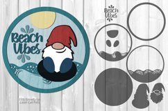 Beach Gnome SVG Laser Cut Files | Beach SVG | Gnome Sign SVG Product Image 3