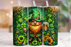 St Patrick&#039;s Day Gnomes Tumbler Wrap, Gnomes Tumbler, Lucky Product Image 1