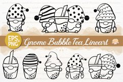 Gnome Bubble Tea Lineart Product Image 1