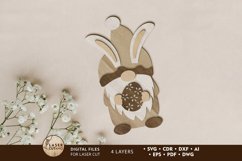 Easter Decorative Gnome Layered Cut File Product Image 1